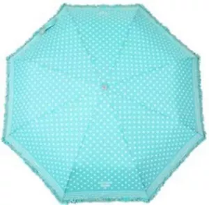 Boutique Moschino Women Blue Umbrella Polyester Polka Dotted Automatic Parasol - Picture 1 of 2