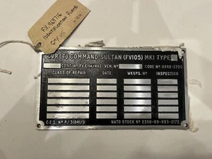 CVRT - SULTAN - FV105 Mk.1 Reparaturplatte - FV.E11A/443 - Rohling ""neu alter Bestand - Bild 1 von 5