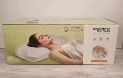 Contour Memory Foam Pillow OEKO-TEX Cervical Spine Health 23.6x14.17x4.72 - Image 1 of 4
