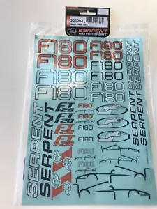 Serpent F180 Decal Sheet 301003 - Picture 1 of 1