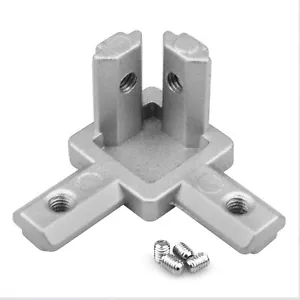 OTTFF 20 Pcs 2020 Series 3-Way End Corner Bracket Solid Connector with M4x 5m... - Picture 1 of 5