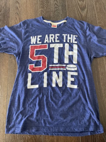 Homage Columbus blue jackets; WE ARE THE FIFTH LINE Shirt; Mens Medium Cover