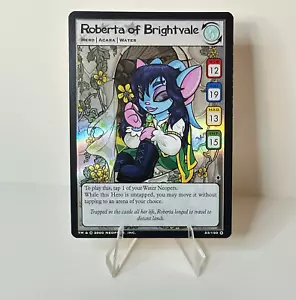 Neopets TCG Roberta of Brightvale 23/150 Darkest Faerie Ultra Rara Foil 2005 quasi nuova - Foto 1 di 6
