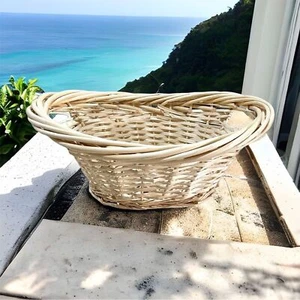 Oval Willow Basket Natural Color NWOT - Picture 1 of 5