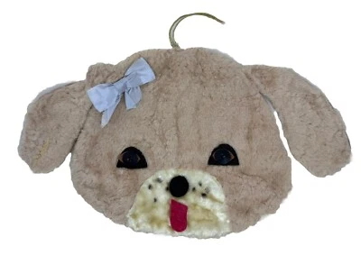 Bolso de peluche Master Industries vintage años 60 cachorro perro cremallera bolsa niños cachorro cartera Foto 1 de 4