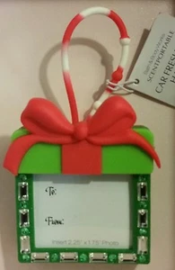 BATH & BODY WORKS GREEN GIFT PICTURE FRAME SCENTPORTABLE HOLDER LOOP HANGER CAR - Picture 1 of 1