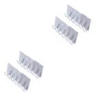  24 Pcs Stainless Steel Hooks Adhesive No Drilling Wall Door Hangers For Coat