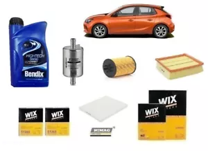 Kit Filtri Tagliando + Olio per Opel Corsa E 1.4 LPG GAS Metano 66 Kw 90 Hp - Imagen 1 de 8