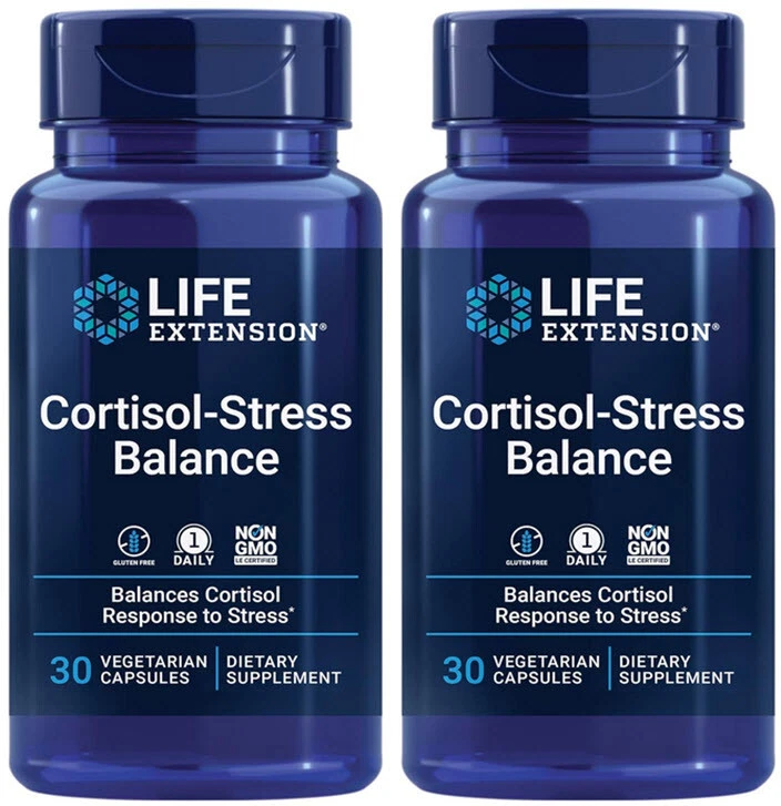 CORTISOL STRESS BALANCE MAGNOLIA BARK CHÁ VERDE LICHIA 60 Cápsulas EXTENSÃO DE VIDA - Imagem 1 de 4