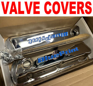 Small Block Ford blue print Polished steel Valve Covers  5.0 289 302 351W SBF