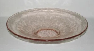 Federal Glass MADRID Pink Large Low Console Bowl - Picture 1 of 3