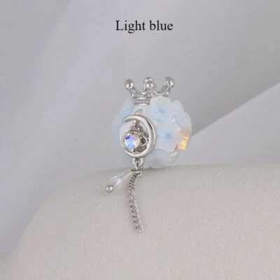 5 piezas Corona Borla Cuentas Sueltas Cristal Hágalo Usted Mismo Llavero Agujero Recto Cuentas Accesorio Foto 1 de 4