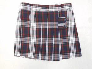 Girls R/K Multi-Color Kilt Uniform Skort Sizes 4 - 8 - Picture 1 of 6