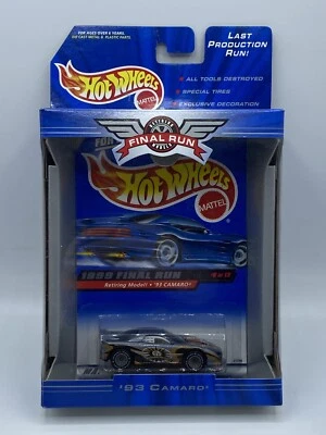 Hot Wheels '93 Camaro Real Riders 1999 Final Run #8 Retiring Limited Toy Car - Image 1 of 4