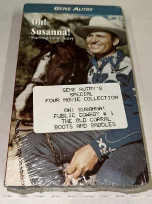 Gene Autry Oh Susanna VHS Special Four Movie Collection Cowboy Old Corral Boots - Image 1 of 3
