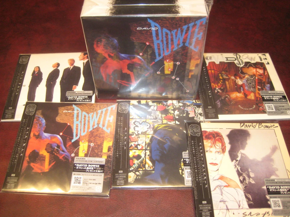 DAVID BOWIE LET'S DANCE REPLICA JAPAN OBI 5 CD'S LIMITED RARE BOX ONE TIME PRICE - Image 1 of 1