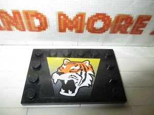 Lego - 1x Fliesennieten 4x6 Tiger Muster 6616 6180pb006 - Bild 1 von 1