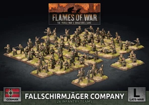 Flames of War Late War Germany Fallscreiger Company (Plástico) (GBX136) - Imagen 1 de 2
