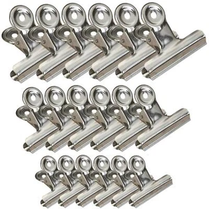 Chip Clips Bag Clips Food Clips 3 Sizes 18 Pack, Heavy Duty Stainless Steel C... - Picture 1 of 6
