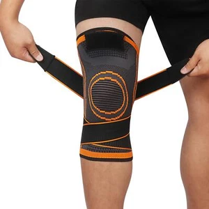 Knee Sleeve Strap Compression Brace Support Joint Pain Arthritis Relief Sports - Picture 1 of 18