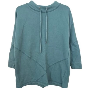 Sudadera Soft Surroundings Cuello Capucha Danika XL Verde Azulado Azul #2FK29 - Imagen 1 de 8