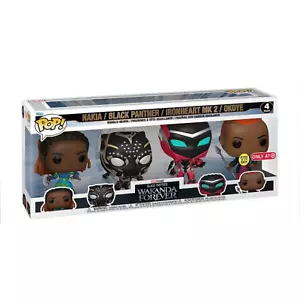 Marvel Black Panther Wakanda Forever Paquete de 4 Objetivo Exclusivo Funko Pop - Imagen 1 de 1