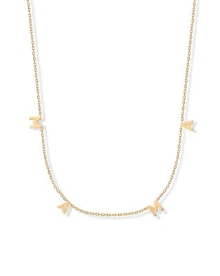 PAVOI Collar Colgante Mamá Chapado en Oro 14K para Mujer - Delicada Cadena de Oro Mamá... Foto 1 de 4