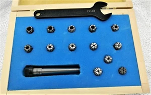 ER11 milling collet set ,0.015mm precision , 1-7mmx0.5mm, With MT1 - Picture 1 of 1