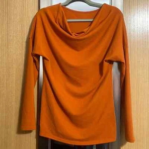 Color óxido Talla Pequeña Jersey Manga Larga Encorvado Escote Frontal Nuevo Sin Etiquetas - Imagen 1 de 7