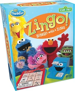 ZINGO Sesame Street BNIP Bingo with a Zing ThinkFun Ages 4+ DAMAGED BOX - Picture 1 of 13