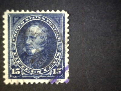 US Scott 274, 1896 Clay, 15c dark blue, VERY FINE USED $6.99 - Image 1 of 2