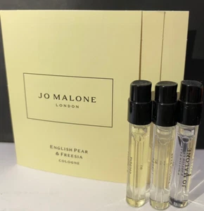 3× Jo Malone English Pear Freesia Cologne Sample Perfume 0.05oz/ 1.5mL Ea - Picture 1 of 1