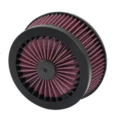 Red Air Filter Element For Harley Touring Road Glide King FLTR FLHR Softail FXST Foto 1 de 4