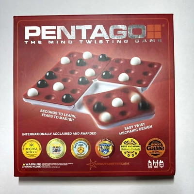 PENTAGO The Mind Twisting Game - Award Winning Marbles Board Game - Complete - Image 1 of 4