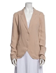 Balenciaga new authentic silk pink long sleeve blazer jacket 40 medium - Picture 1 of 9