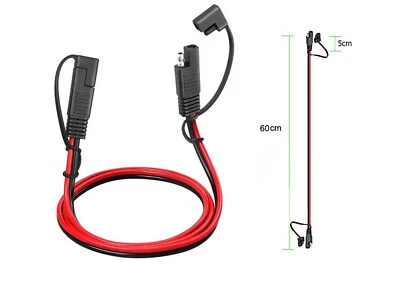 SAE 60cm SAE-Anschluss Kabel SAE zu SAE 2-poliges Verlängerungskabel Gleichstrom - Bild 1 von 4