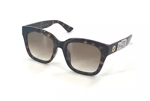Nuevas gafas de sol Gucci para dama GG1338SK-002 marcos de color Habana lentes degradadas marrones - Imagen 1 de 6