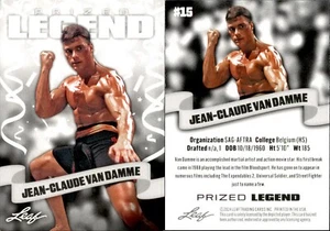 2024 Leaf PRIZED LEGEND JEAN-CLAUDE VAN DAMME #15 MARTIAL ARTS MOVIE STAR - Bild 1 von 1