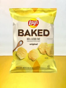 〽️New Lays Baked Gluten-Free Original 65% Less Fat Potato Crisps Chips 6oz - Picture 1 of 2
