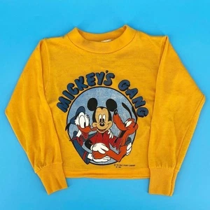80s Mickey Mouse Mickeys Gang kids PJ top 1980s vintage - Picture 1 of 4