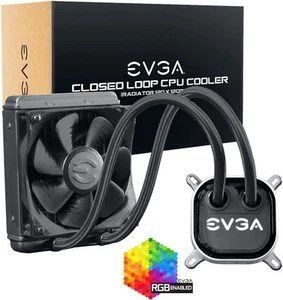 EVGA Closed Loop AIO Liquid CPU Kühler 120mm 400-HY-CL12-V1 - Bild 1 von 4