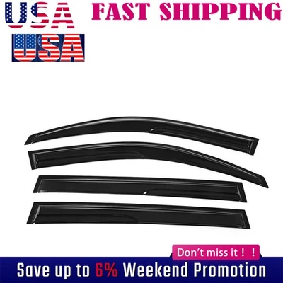 Para Toyota Highlander Mugen 2008-2013 Visera de ventana Sol Lluvia Ventilación Deflector de viento Foto 1 de 4