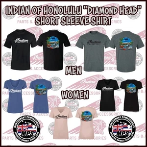 **DEALERSHIP ITEM** INDIAN OF HONOLULU, HAWAII CUSTOM DIAMOND HEAD S/S T-SHIRT - Picture 1 of 16