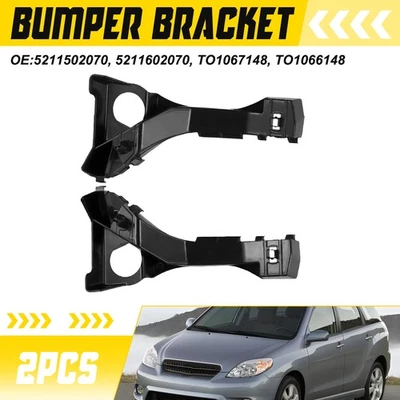 Juego de soporte de parachoques delantero negro para Toyota Matrix XRS 2003-2006 Foto 1 de 4