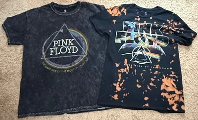 2 camisetas raras vintage de Pink Floyd talla mediana lado oscuro de la luna Foto 1 de 4