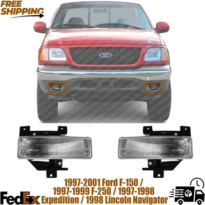 Fog Light Set for 1997-2001 Ford F150 F250 Expedition Lincoln Navigator - Image 1 of 4