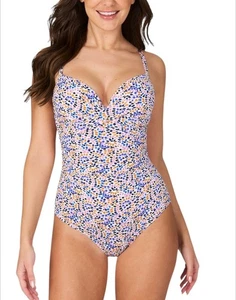 NIPTUCK Joanne Venetian Palm Print One-Piece Swimsuitpiece Gr. 4 Neu - Bild 1 von 4