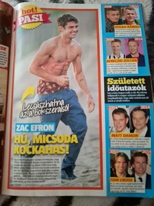 Zac Efron,Angelina Jolie,Michael Douglas,Mariah Carey,Hungarian magazine 2014 - Picture 1 of 8
