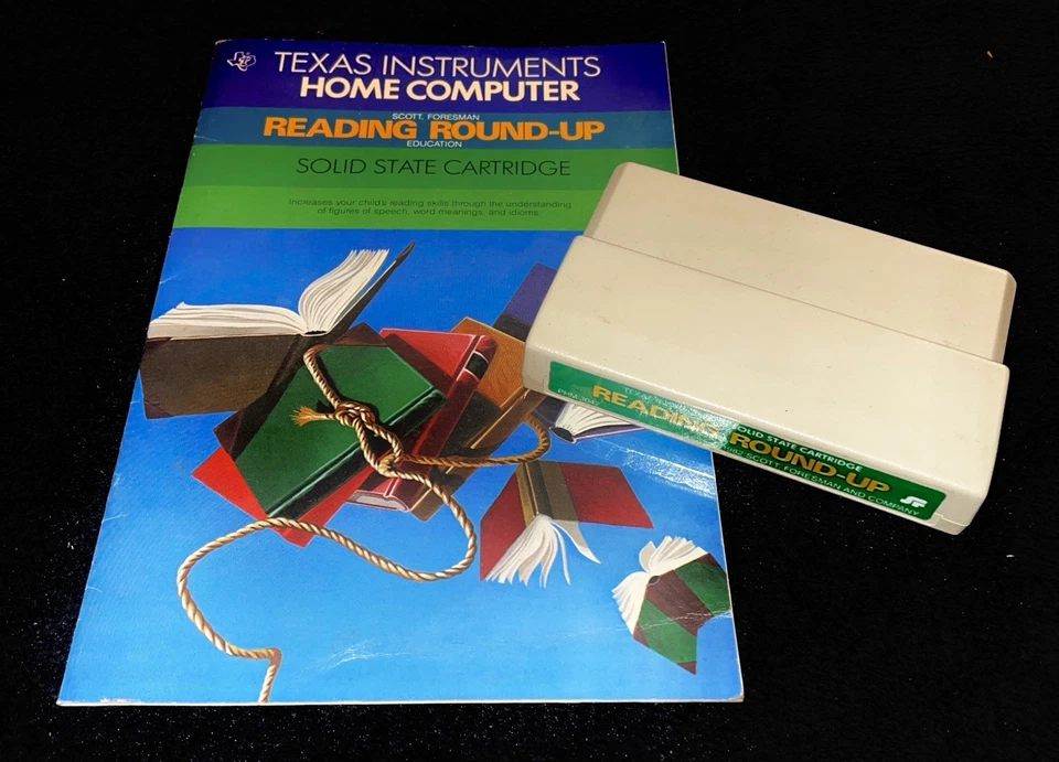 Texas Instruments “Reading Round-Up” (1982) – Cartridge + Manual - Image 1 of 1