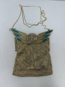 Roberto Cavalli Wings RC Super Hero Logo Metal Chain Shoulder Bag Purse Designer - Picture 1 of 11